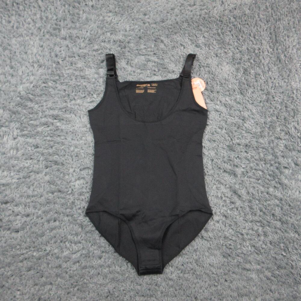 Shapermint Essentials Open Bust Bodysuit Shapewear Womens 2XL Black NWT